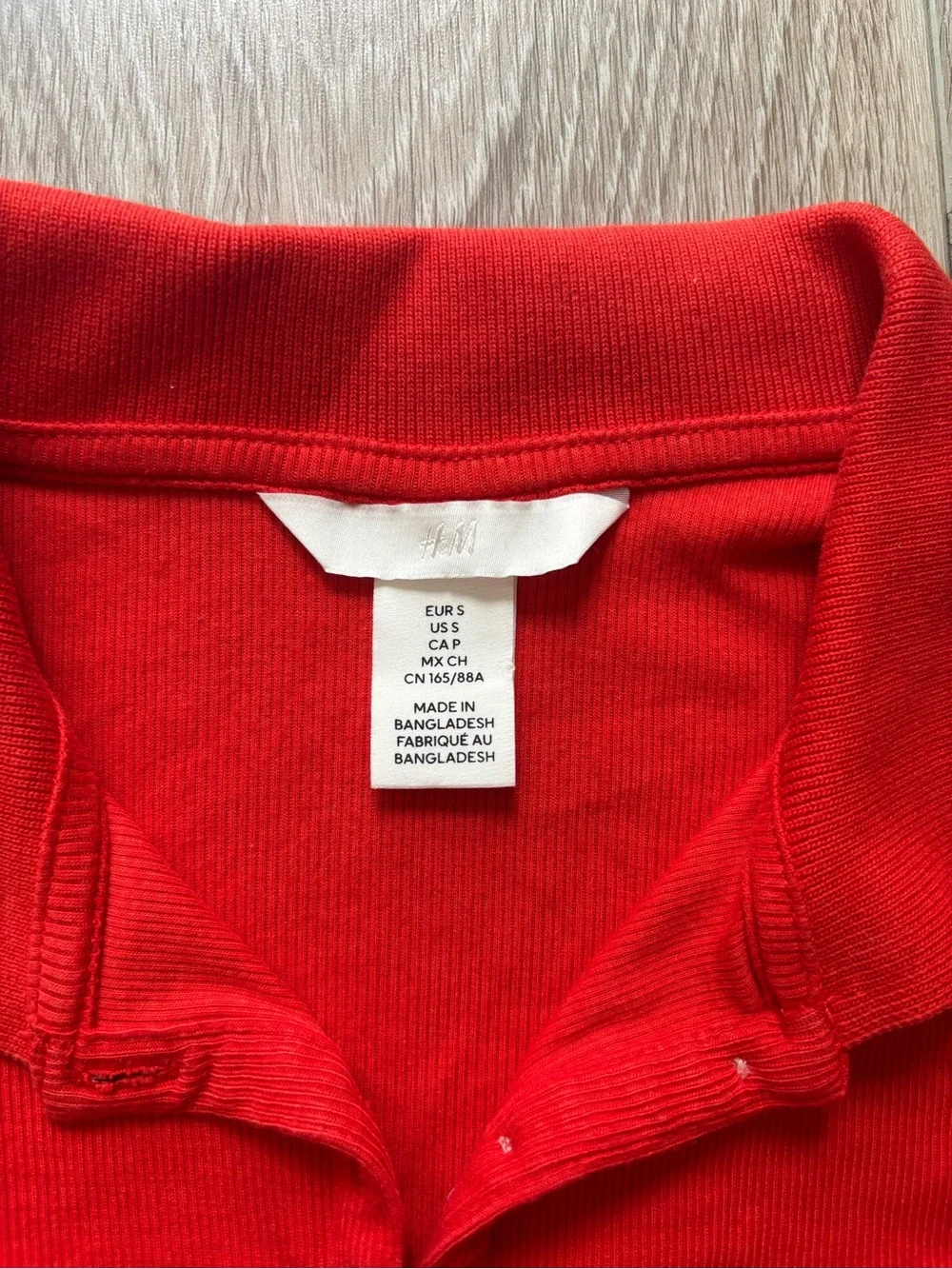 H&M Ribbed Polo Shirt - Picture 6 of 7